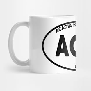 Acadia National Park oval Mug